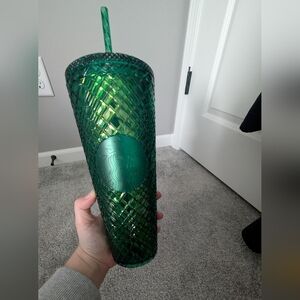 Starbucks Green Jeweled Tumbler
